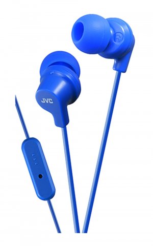 JVC HAFR15A In-Ear Headphones w/Microphone (Blue)