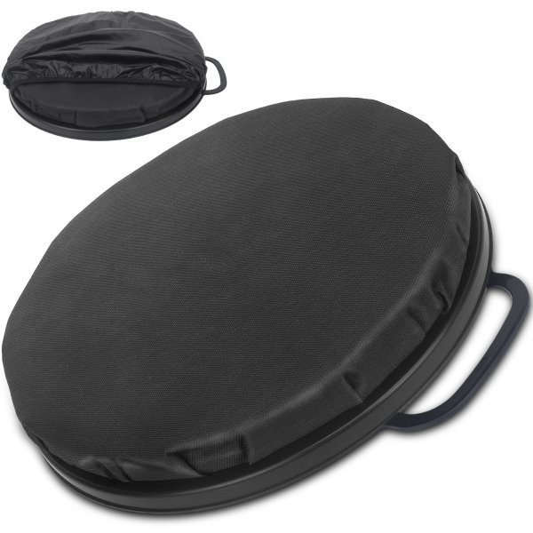WarBull Bucket Seat 5 Gallon, 360-Degree Swivel Bucket Cushion, Padded Bucket Lid, for Hunting, Ice Fishing, Gardening and Camping, Quiet, Comfortable, Waterproof, Black