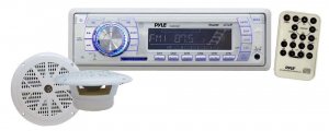 Pyle PLMRKT33WT Marine Mechless AM/FM Stereo USB/SD w/ 6.5" Speakers