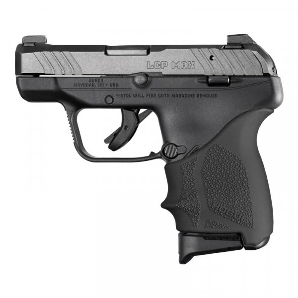 Hogue HandAll Beavertail Rubber Grip Sleeve for Ruger LCP Max, Black - 18130