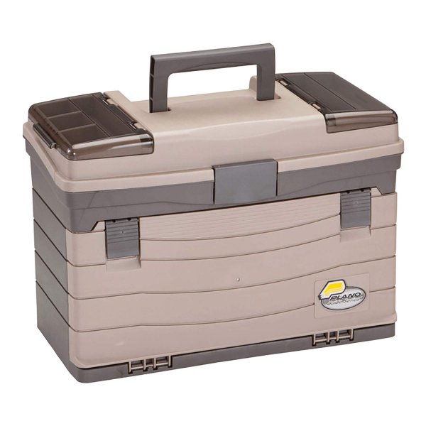 Plano 757004 Guide Series Four-Drawer Tackle Box - Graphite & Sandstone