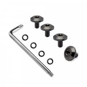 Guuun Screws for Beretta 92, 4 O Rings, T10 Torx Key, 4 Stainless Steel Screws Grips Fancy Compatible with Beretta 92 Grips Black