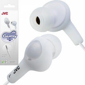 JVC HAFX5W Gumy Plus Inner-Ear Earbuds (White)