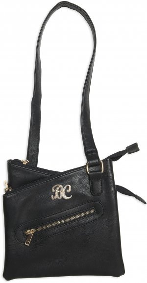 BULLDOG BDP030 Cross Body Style Purse with Holster, Black 9.5 x 9.5 x 1.5