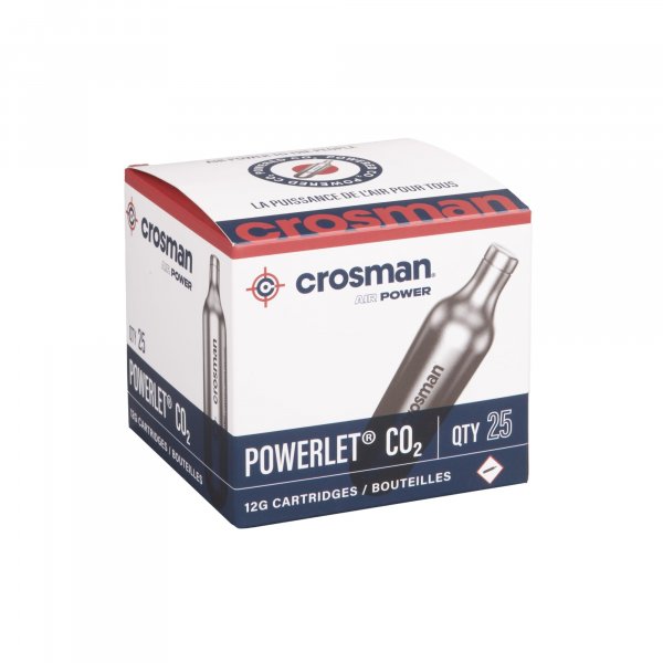 CROSMAN 2311 Powerlet 12g CO2 Cartridges 25 Count