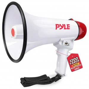 Pyle PMP42BT Bluetooth Megaphone Bullhorn w/AUX Input, USB, & SD Card Reader