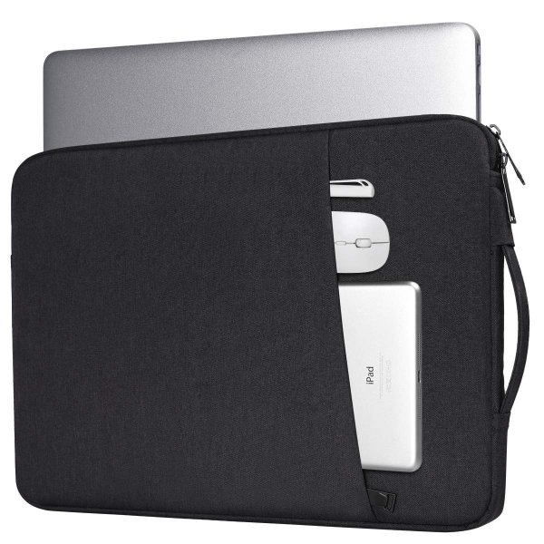14 Inch Laptop Sleeve Case for Dell Latitude/Inspiron, HP ASUS Lenovo Chromebook/Stream/ASUS Vivobook/Lenovo IdeaPad Computer Sleeve Bag, Black