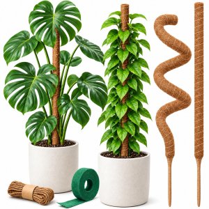 30" Moss Pole Monstera Plant Support, Plant Stakes for Indoor Plants