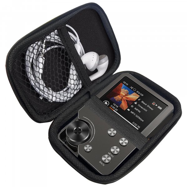 Compatible with MECHEN M30 MP3 Player Case, Lamshaw Hard Shell Travel and Storage Cover Carrying Case Compatible with MECHEN M30 2 Inches MP3 Player (Black)