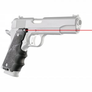 Hogue 45080 Laser Enhanced Grip Red Laser Govt Model Rubber Gripfinger Grooves