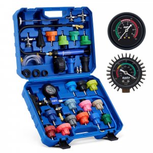 OMT Coolant Pressure Tester Kit, 33pc Master Vacuum Refill Kit, 23 Adapters