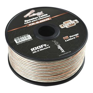 Audiopipe TCBL12100CPR 100% Copper Series Speaker Wire 12 Gauge 100'