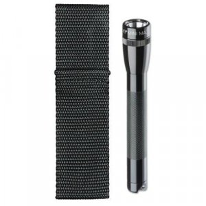 Maglite SM2A01H 14-Lumen Mini Flashlight w/Holster (Black)