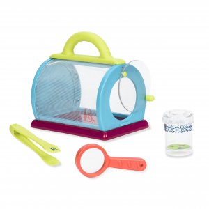 B. toys – Bug Bungalow Insect Catching Kit with Mesh Case, Magnifying Container, Tweezers & Magnifier – Educational Outdoor Toys for Toddlers – Nature Exploration Set for 3+ Years