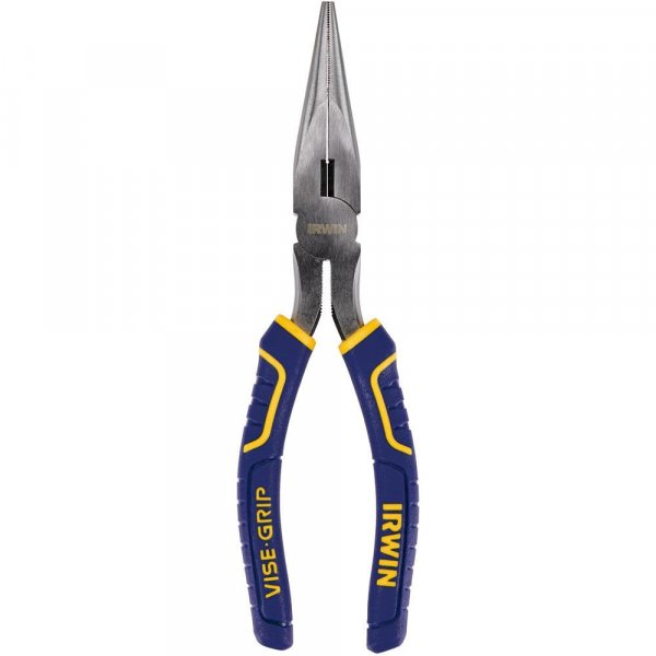 IRWIN VISE-GRIP Long Nose Pliers with Wire Cutter, 8-Inch (2078218)
