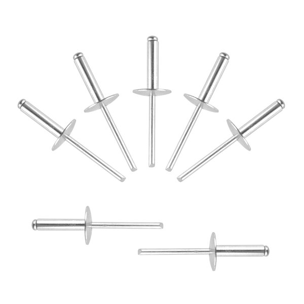 ALLCLEAN (90 pcs) 3/16 * 3/4" Large Flange Open End Aluminum Blind Rivets,4.8 * 20 Pop Blind Rivet