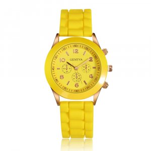 CdyBox Women's Assorted Platinum Watch (Yellow)