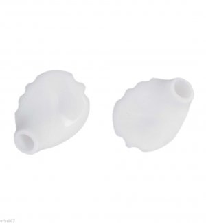 Yurbuds White Earbud Covers Size 5, TwistLock for Secure Fit, Compatible with Headphones & Earphones
