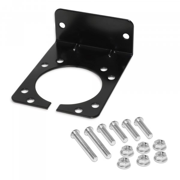 Oyviny 7 Way RV Blade Trailer Socket Mounting Bracket, Metal Mounting Bracket for General Use, Metal Hardware Screws and Nuts Included