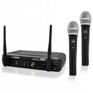 Pyle Pro PDWM3375 2CH UHF wireless handheld mic system