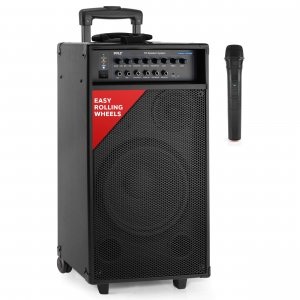 Pyle PWMA1050BT 800 Watt VHF Wireless Battery BT PA System W/Echo/Ipod/MP3 Input