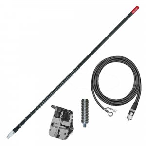 Firestik FG3648B 3' (92cm) Single Mirror "NGP" Kit Complete (Black)