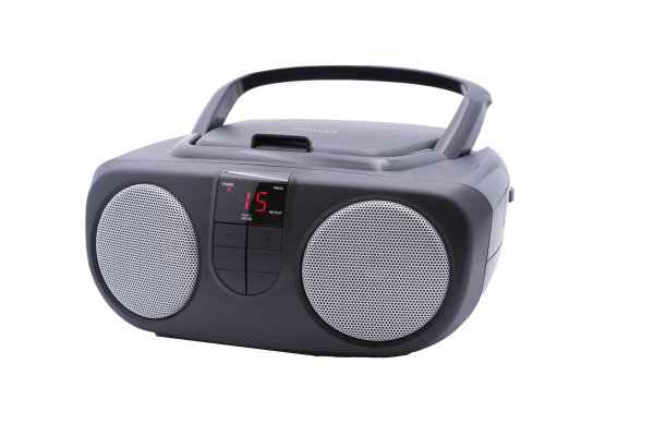 Sylvania SRCD243 Portable CD Player with AM/FM Radio Black Boombox