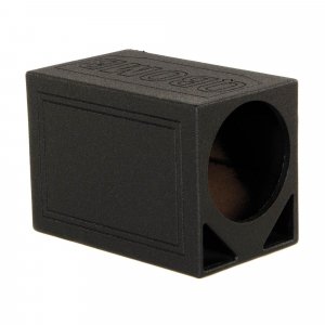 Qpower QBOMB12TBSINGLE Single 12" Triangle Ported Finished w/Bed Liner