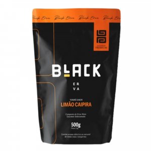 BLACK ERVA - Brazilian Yerba Mate Terere - Selected Herbs - Longlast Flavor - 17.637 OZ (500g) (Brazilian Lime)