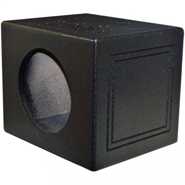 Qpower QBOMB10SSINGLE Single 10" Sealed Woofer Enclosure withh Bed Liner Spray
