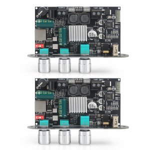 2PCS ZK-1001U Mono Amplifier Board with TWS, 100W Power Output, Vehicle Amplifier Wide Voltage Input 9-24V, Supports USB/AUX/Bluetooth