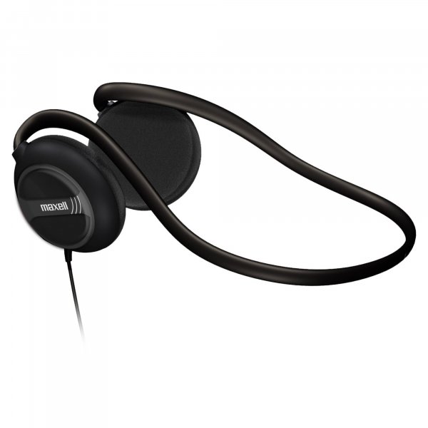 Maxell 190316 Neckband Stereo On-Ear Headphones w/Swivel Earcups
