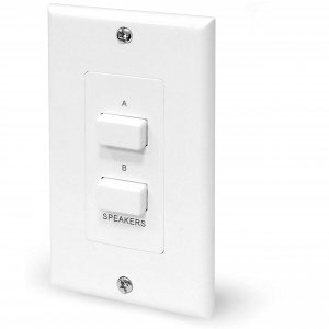 Pyle PVCS2 In-Wall Speaker Selector Switch, Wall Plate Speaker Control
