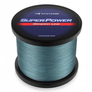 KastKing Superpower Braided Fishing Line,Low-Vis Gray,30 LB,547 Yds