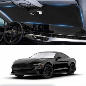 Windshield Sun Shade for Ford Mustang 2015-2025 2026 Sunshade Window Shield