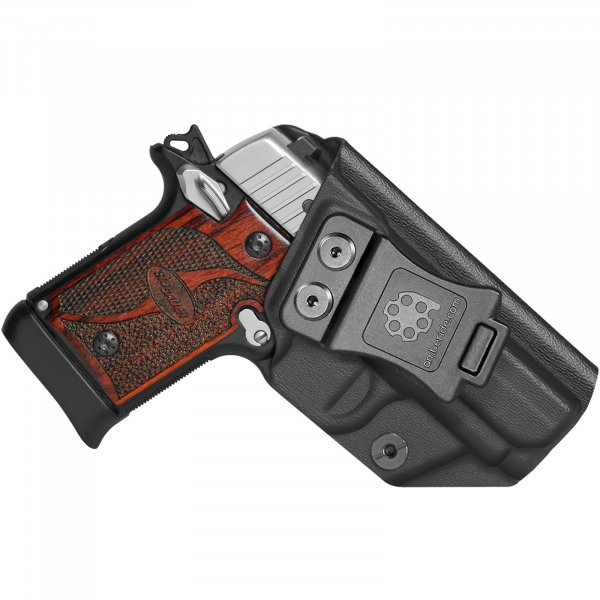 Amberide IWB Kydex Holster for SIG Sauer P365-XL P365 P365-SAS P365X P365-XMACRO P365-FUSE P320 Carry Compact M18 P238 P938 Select Exact Model Concealed Carry Adjustable Cant Quick Draw