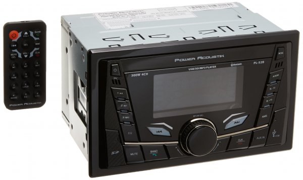 Power Acoustik PL52B D.Din AM/FM/USB/SD/BT Mechless