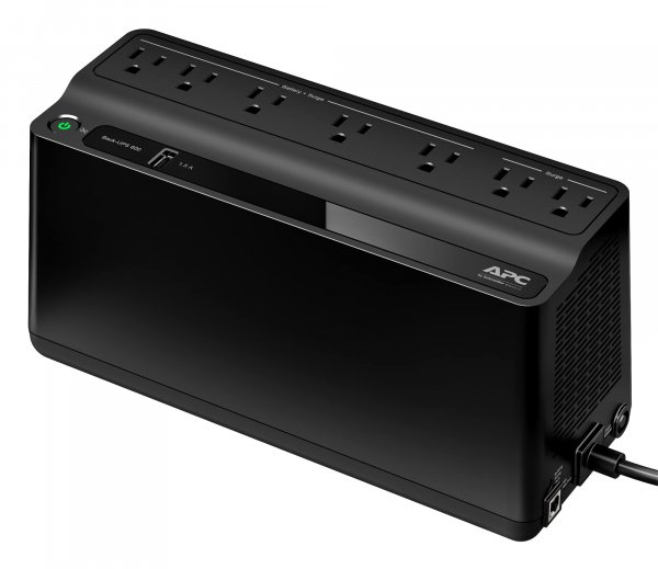 APC UPS Battery Backup for Power Outages, 600VA/330W Surge Protector, 7 Outlets, USB Charging, BE600M1 Uninterruptible Power Supply for Computers, Wi-Fi Routers, and Home Office Electronics