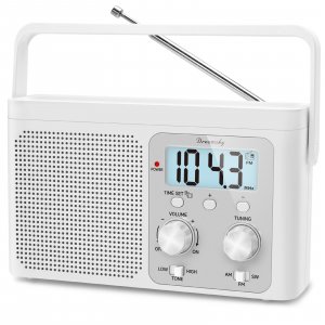 DreamSky AM FM Radio Portable Shortwave Radio Battery Powered/Plug in Wall