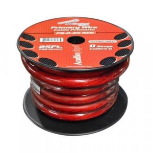 Audiopipe PS025RD Power Wire 0 Gauge 25 Foot  Red