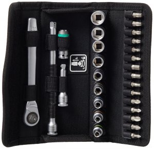 Wera 05004018001 8100 SA 8 Zyklop Metal Ratchet Set 1/4" Drive Metric 28 Pc