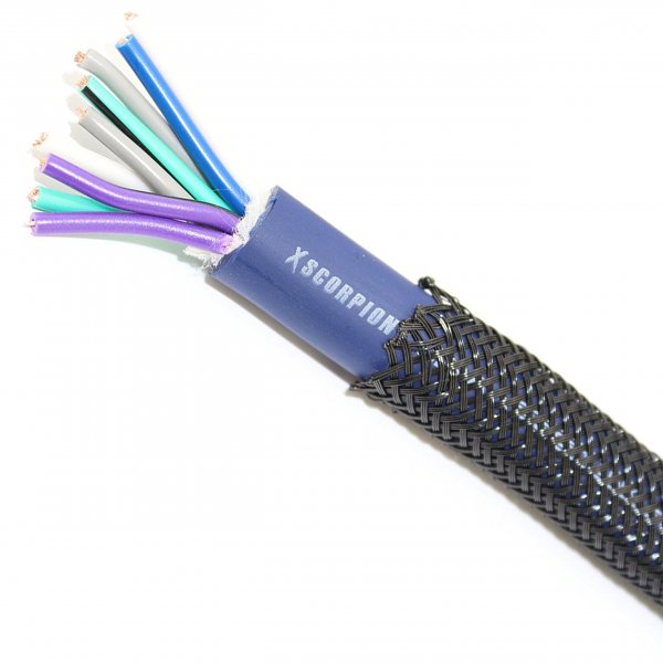 XSCORPION ET381BK 3/8 Expandable Braided Sleeve  Black (100 feet)