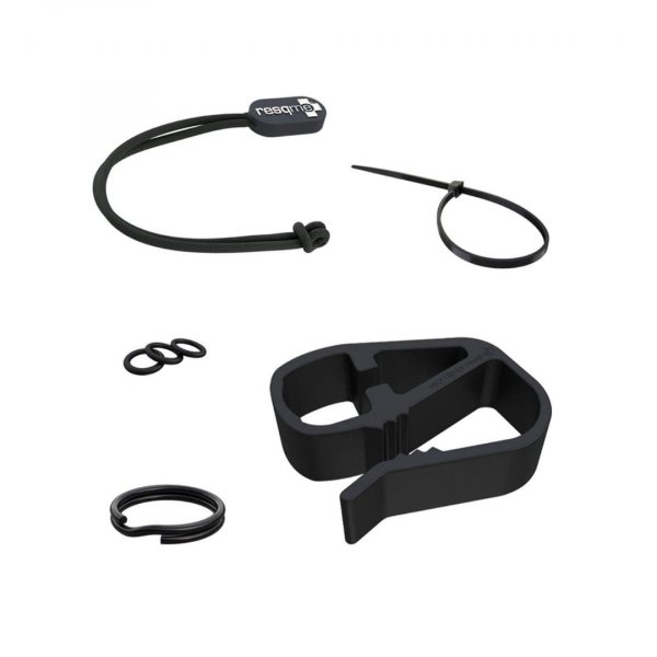Resqme Accessory Pack The Original Emergency Keychain Car Escape Tool, 2-in-1 Seatbelt Cutter and Window Breaker, Made in USA With Visor Clip, Lanyard, Keyring and Cable Tie