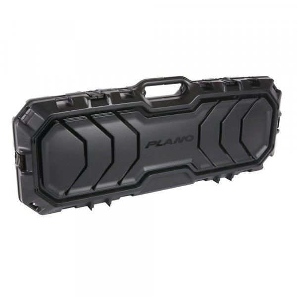Plano 42” Long Gun Case, Black, Gun and Accessory Storage with Internal Locking Protective Foam, Hard Double Gun Case