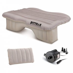 AirBedz PPITANPVCARMAT Inflatable Rear Seat Air Mattress Mid-Size (Tan Color)