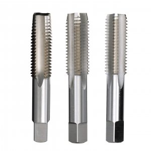 Drill America DWTS8X1.25 m8 x 1.25 High Speed Steel 4 Flute Hand Tap Set, DWT Series