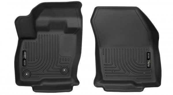 Husky Liners X-act Contour Floor Mats | Fits 2015-2024 Ford Edge; 2016-2018 Lincoln MKX; 2019-2023 Lincoln Nautilus | Front Row, 2-pc Black - 52171