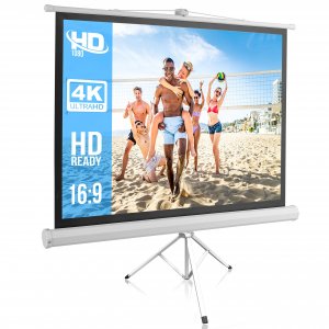 Pyle PRJTP52 Floor-standing Portable Tripod Manual Projector Screen (50")