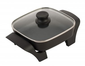 Brentwood Appliances SK-46 8" Nonstick Electric Skillet w/Glass Lid