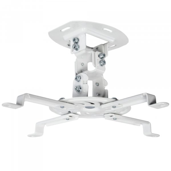 VIVO Universal Adjustable Ceiling Projector, Projection Mount Extending Arms Mounting Bracket, White, MOUNT-VP01W